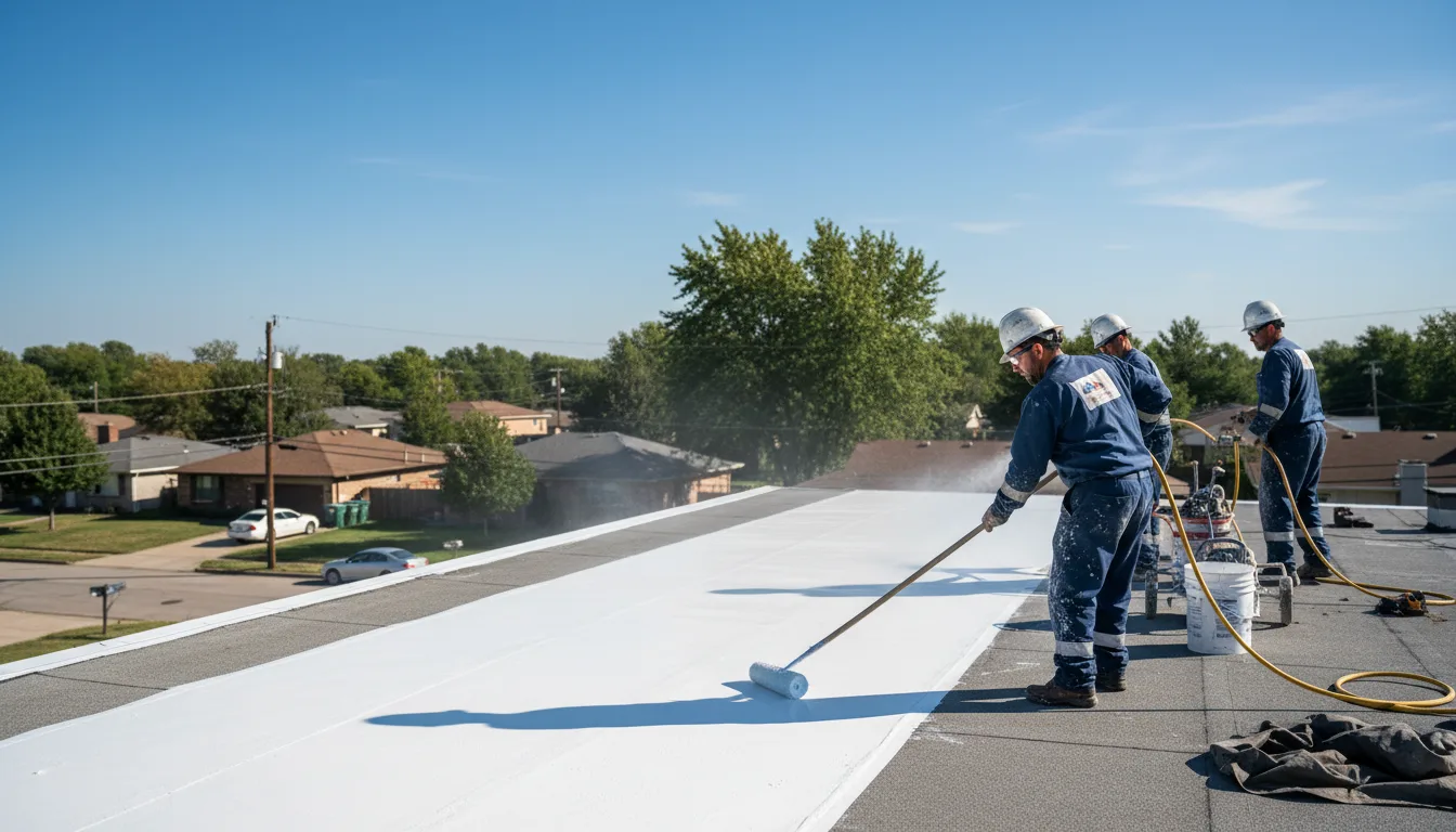Commercial roof coating in Saint Bernard, LA near me